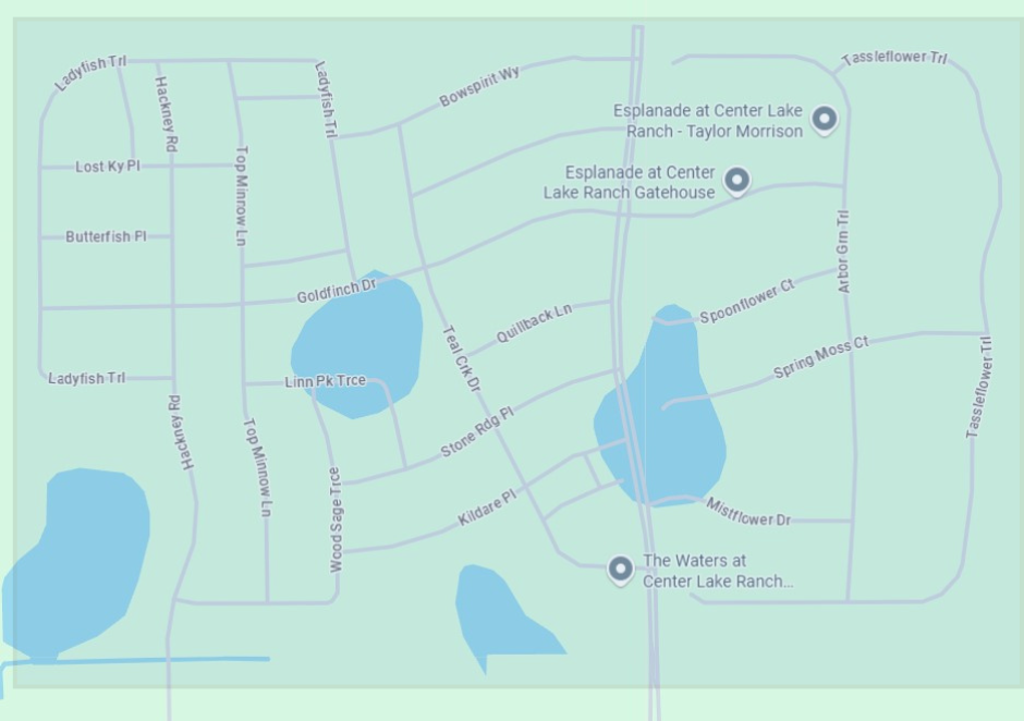 Area highlighted in blue shows the precautionary boil water advisory area for customers in the Twelve Oaks Road area. 