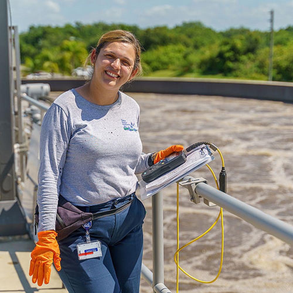 Image of female plant operator.