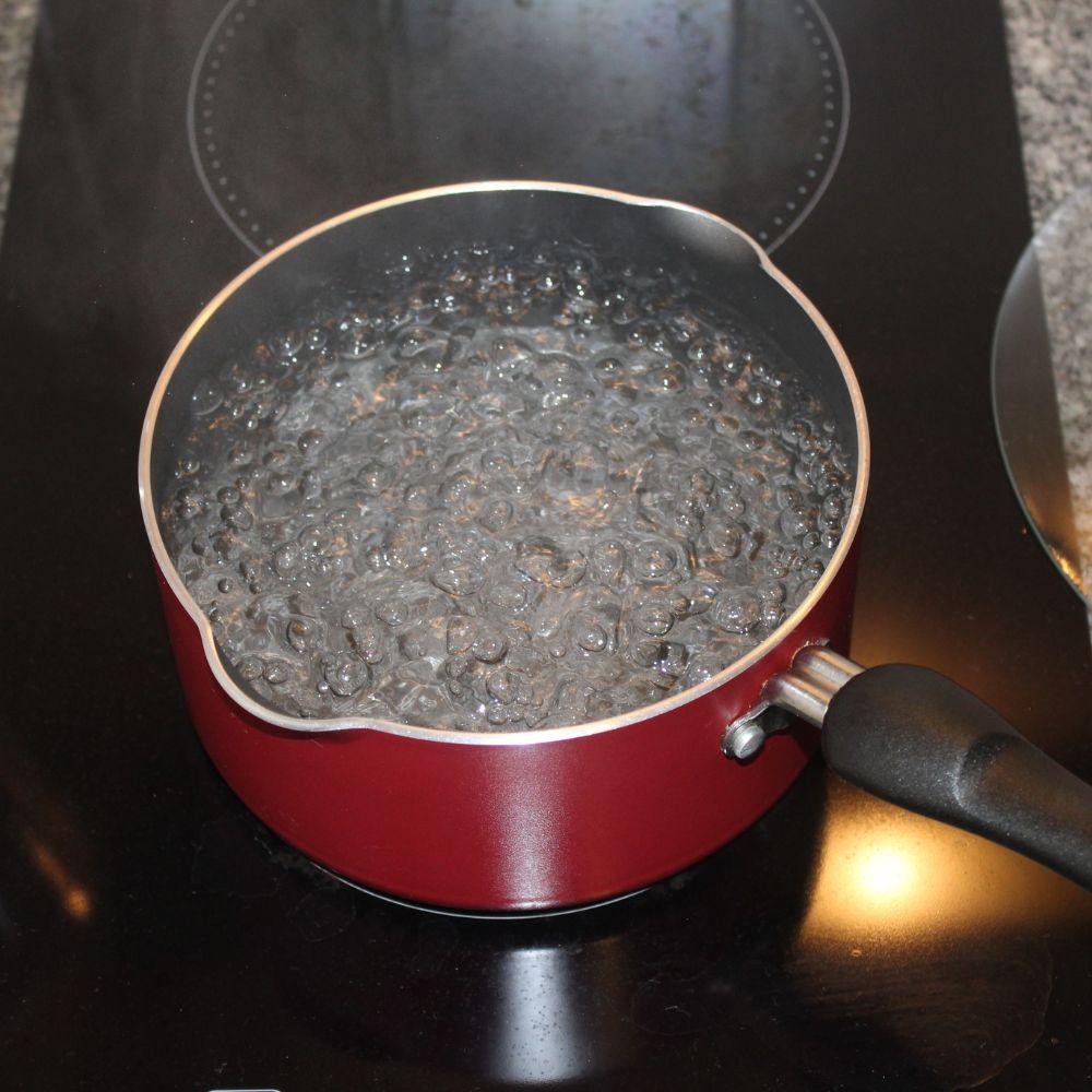 Image showing pot of boiling water. 